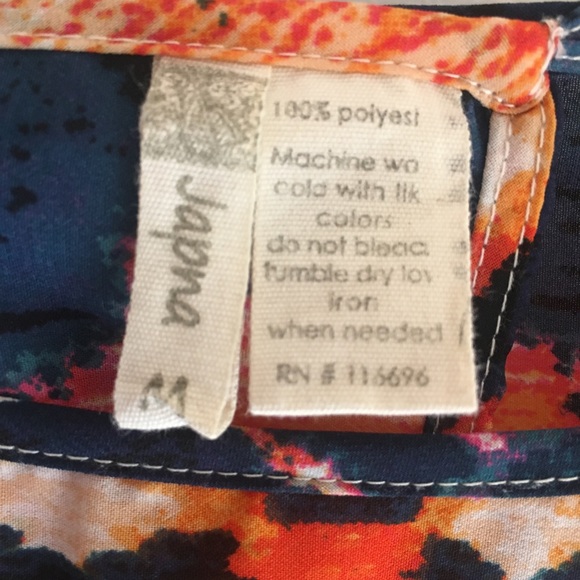 Japna Multi-color Tie Dye Look Top M - Picture 6 of 6